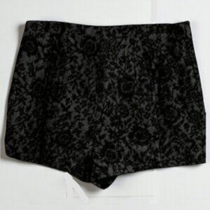 Pins + Needles Flower Brocade Shorts